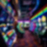 Diverse Game Offerings Vibrant arcade game selection at Showboat Atlantic City