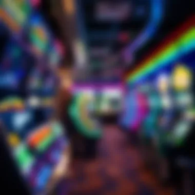 Diverse Game Offerings Vibrant arcade game selection at Showboat Atlantic City