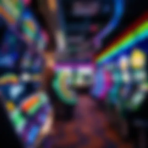 Diverse Game Offerings Vibrant arcade game selection at Showboat Atlantic City