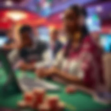 Illustration exploring the social impact of online gambling in Tanzania