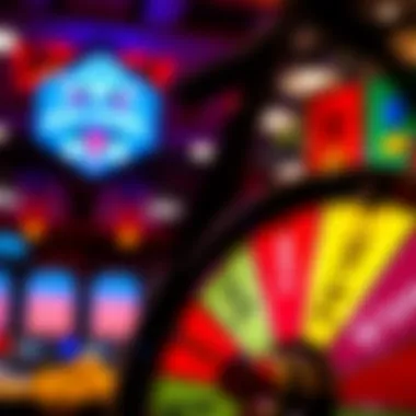 Various rewards displayed on the prize wheel