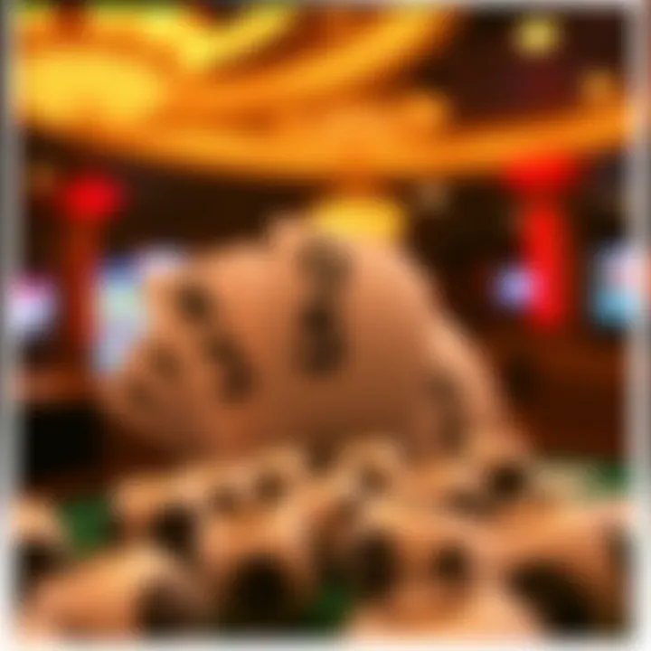 Illustration of number selection in Keno