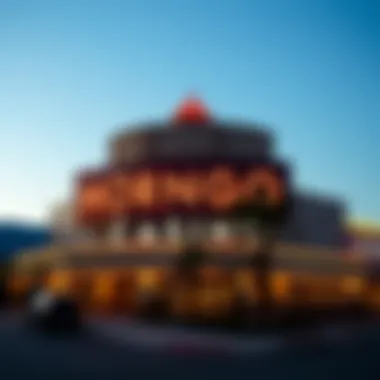 A serene view of the Morongo Casino exterior at dusk