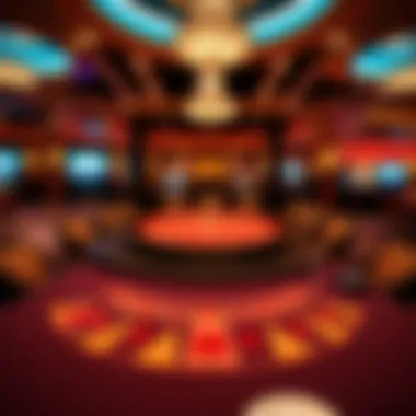 An elegant gaming table set for a high-stakes game