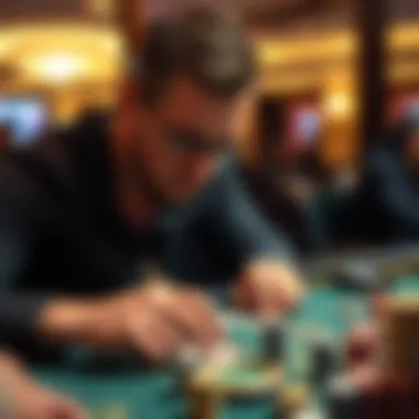 Understanding Game Mechanics A player analyzing game mechanics with focus