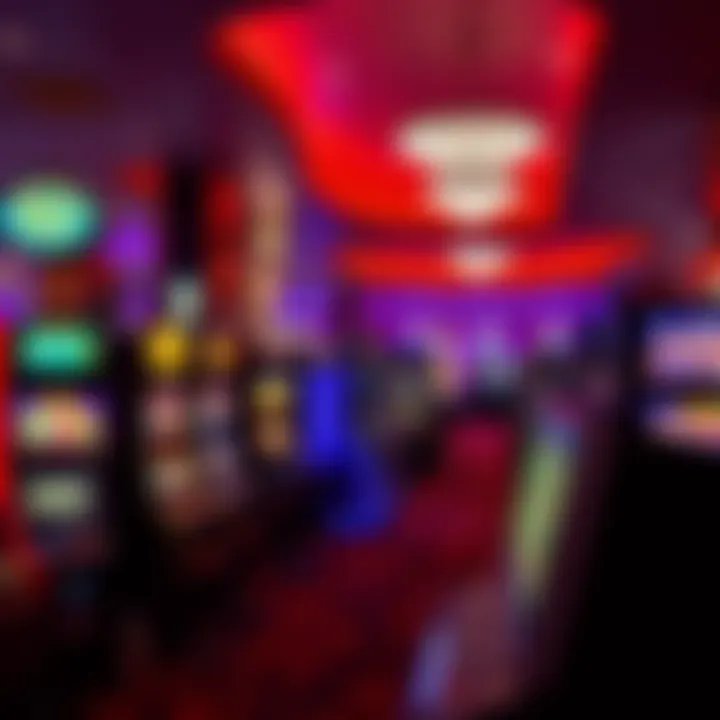 Vibrant Gaming Atmosphere Inside Syracuse Casino Interior gaming floor filled with various slot machines and table games