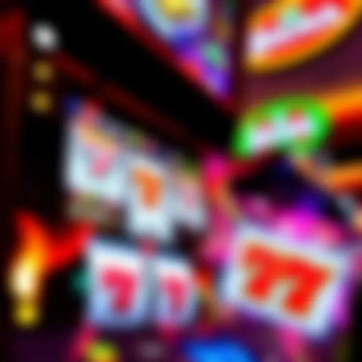 Modern digital slot machine with dynamic graphics