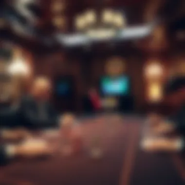 An inviting poker setup at home, showcasing an atmosphere conducive to social interaction.