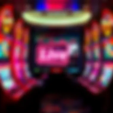 A visual representation of the technology behind live video slots, highlighting streaming and interaction.