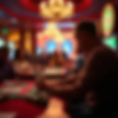 Psychological Tactics in Gambling An illustration depicting the psychological effects of gambling addiction