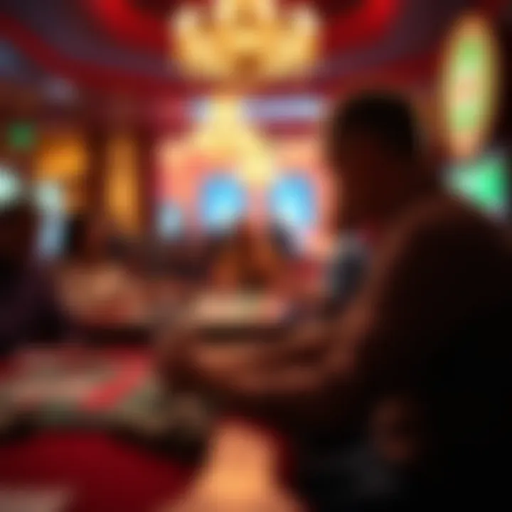 Psychological Tactics in Gambling An illustration depicting the psychological effects of gambling addiction