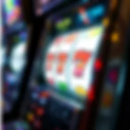 A close-up view of a rigged slot machine displaying misleading symbols
