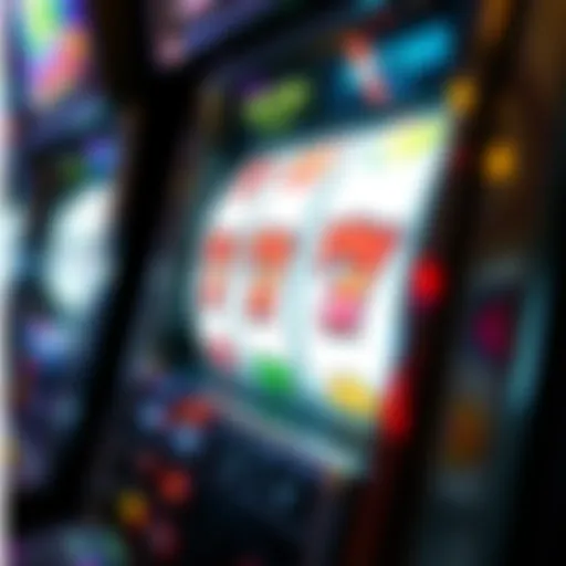 A close-up view of a rigged slot machine displaying misleading symbols