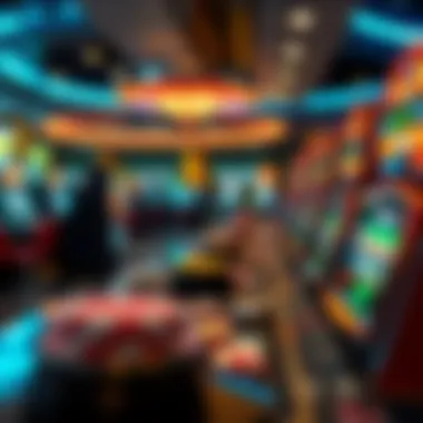 Technological Shifts in Gambling An abstract representation of technological advancements in online gambling