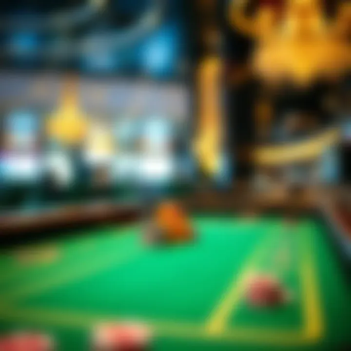 Exclusive VIP Gaming Table Exclusive VIP gaming table with high-stakes chips