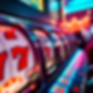 Dynamic Reels in Action Close-up of spinning reels on a slot machine