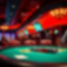 The vibrant atmosphere of Twin River Casino Poker Room