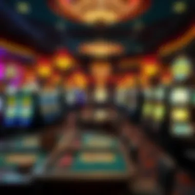 The Dynamic Atmosphere of Casinos The intricate design of a casino floor showcasing various gaming tables and slot machines