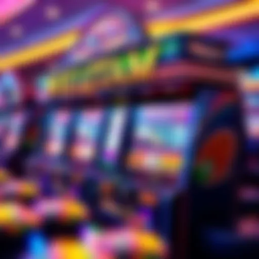 An intricate fishing slot machine design with vibrant colors.