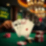 Illustration of a Flush Hand in Poker Visual representation of a flush hand in poker