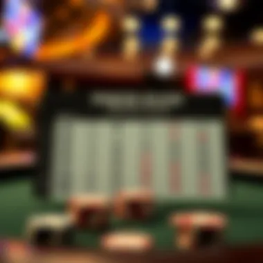 Comparative chart of poker hand rankings