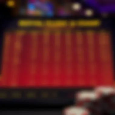 Chart displaying royal flush probabilities in various video poker variants