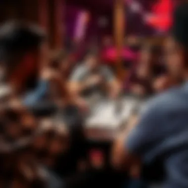 An engaging Rummy game in progress among friends