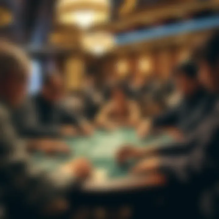 An engaging scene of players immersed in a rummy match, emphasizing the social aspect