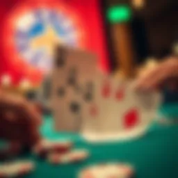 Illustration showing poker hand rankings
