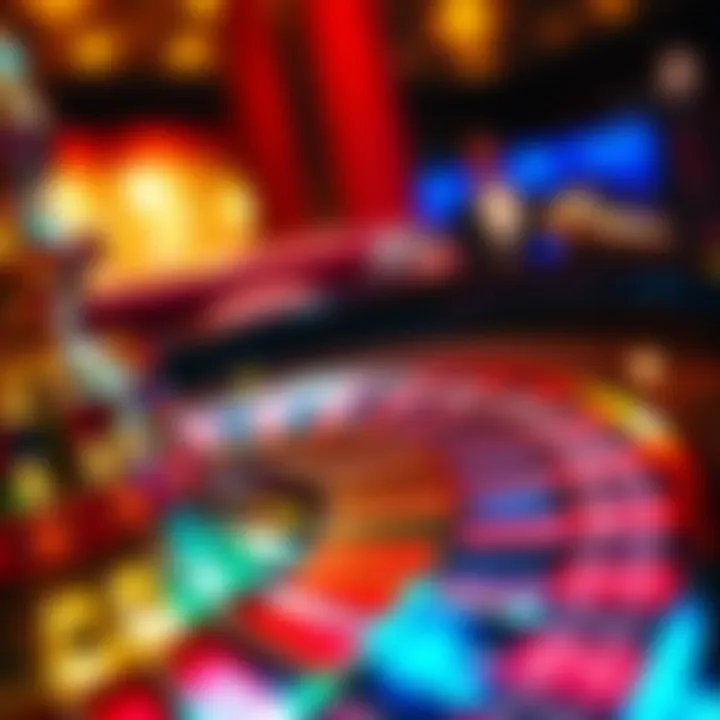 Roulette wheel showcasing the vibrant colors and layout of the game