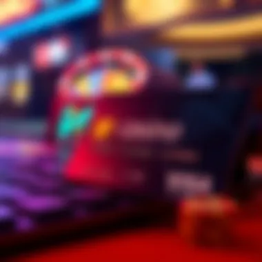 Credit card and online gambling interface