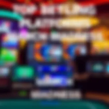 Top Online Betting Platforms for March Madness A collage of popular online betting platforms showcasing their interfaces