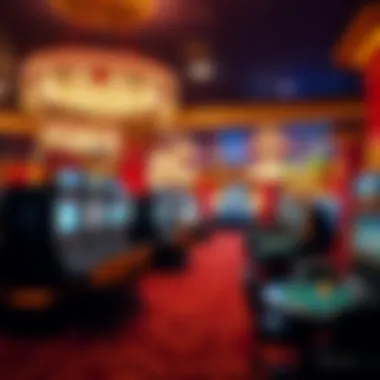 Luxurious interior of a Las Vegas casino