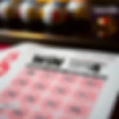 A detailed view of a lottery ticket featuring Win 4 selections