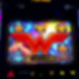 A captivating view of the Wonder Woman Wild Slot Machine interface showcasing vibrant graphics.