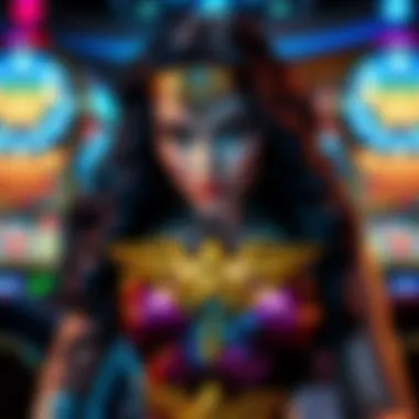 An engaging depiction of the thematic elements inspired by the Wonder Woman character.